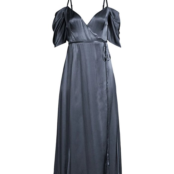 Fame and Partners The Mavis Cold-Shoulder Prom Dress Evening Gown - Picture 1 of 8